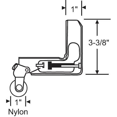 Strybuc Patio Screen Door Roller Assy. 10-355